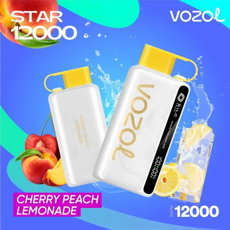 Cherry Peach Lemonade 12000 Vozol Star Serisi (Kiraz, Şeftali ve Limonata )