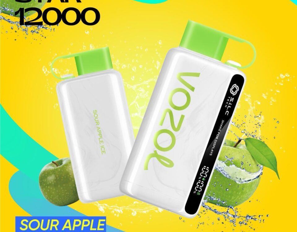 Sour Apple İce 12000 Vozol Star (Soğuk Yeşil Elma)