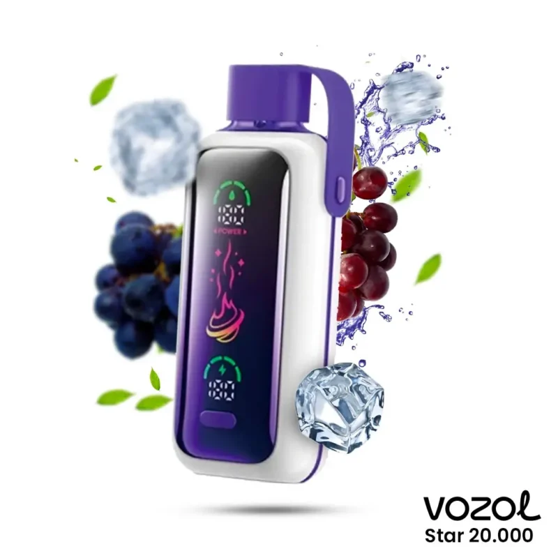 Grape İce Vozol 20000 Star (Soğuk Buzlu Üzüm)